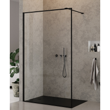 New Trendy New Modus Black zuhanykabin fal walk-in 60 cm fekete félfényes/üveg mintával EXK-5554 kád, zuhanykabin