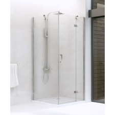 New Trendy New Renoma zuhanykabin 120x100 cm négyszögletes króm fényes/átlátszó üveg D-0118A/D-0085B kád, zuhanykabin