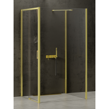 New Trendy Prime Light Gold zuhanykabin 110x110 cm négyzet arany fényes/átlátszó üveg K-1638 kád, zuhanykabin