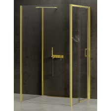 New Trendy Prime Light Gold zuhanykabin 120x100 cm négyszögletes arany fényes/átlátszó üveg K-1553 kád, zuhanykabin