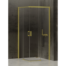 New Trendy Prime Light Gold zuhanykabin 120x80 cm négyszögletes arany fényes/átlátszó üveg D-0416A/D-0425A kád, zuhanykabin