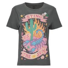 Newtone Rövid ujjú pólók STING STARLIGHT Sokszínű T2 női póló