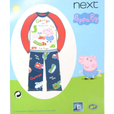 Next pizsama Peppa Pig vonatos 4-5 év (110 cm)