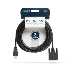 Nexus Nexus 20381 DVI-D - HDMl átalakító kábel 3m Fekete kábel és adapter
