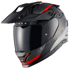 Nexx Y.TRAVL Quest enduro motoros bukósisak matt fekete-piros bukósisak