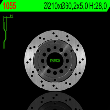 NG Brake Disc NG BRAKES Úszó - 1055 egyéb motorkerékpár alkatrész