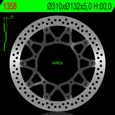 NG Brake Disc NG FÉKEK Úszó - 1358 egyéb motorkerékpár alkatrész