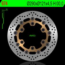 NG Brake Disc NG FÉKEK Úszó féktárcsa - 674 egyéb motorkerékpár alkatrész