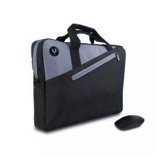 NGS Master Kit 15.6&quot; notebook táska + vezeték nélküli optikai egér fekete-szürke számítógéptáska