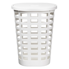 nHG IRIS Boston Oval ovális szennyeskosár tetővel 54 literes, fehér 60160808 (60160808) bútor