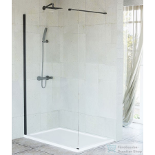 Niagara Wellness FELICIA Black walk-in zuhanyfal 100×195 cm kád, zuhanykabin