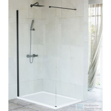 Niagara Wellness Niwell FELICIA Black walk-in zuhanyfal 100×195 cm kád, zuhanykabin