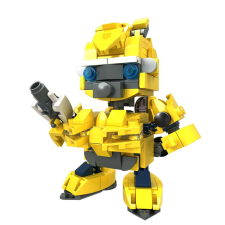 Nice Group Heroes Bricks építőkockák, Arany robot Nice Group barkácsolás, építés