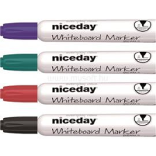 Niceday kerek hegyű 4db-os vegyes színű táblamarker készlet (NICEDAY_6882999) filctoll, marker