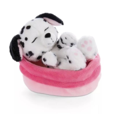 NICI : Dalmata plüsskutyus kosárban - 12 cm plüssfigura