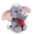 NICI : Elefánt plüssfigura mágneses szívvel - szürke