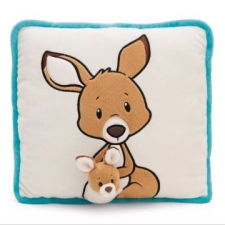 NICI : Kenguru kölykével párna - 30 x 30 cm, szögletes lakástextília