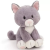 NICI : Plüss cica, ülő - szürke, 25 cm