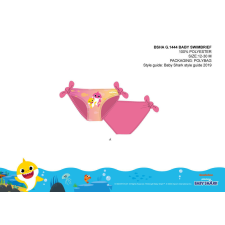 Nickelodeon Baby Shark baba fürdőruha alsó kislányoknak - rózsaszín - 80 gyerek fürdőruha