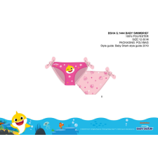 Nickelodeon Baby Shark baba fürdőruha alsó kislányoknak - világosrózsaszín - 80 gyerek fürdőruha