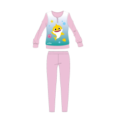 Nickelodeon Baby Shark gyerek pizsama kislányoknak - jersey pamut pizsama - világosrózsaszín - 110 gyerek hálóing, pizsama