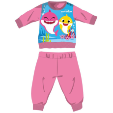Nickelodeon Baby Shark téli vastag baba pizsama - pamut flanel pizsama - rózsaszín - 86