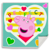 Nickelodeon Peppa mágikus kéztörlő, arctörlő, törölköző 30x30 cm Nr 01