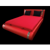  Nico franciaágy160×200 cm Élkeretes, extra rugós, Piros