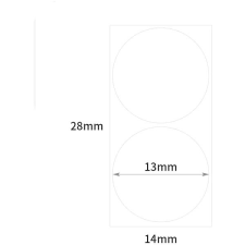 Niimbot R D11 és D110 címke, 14×28 mm, 220 db, WhiteRound B etikett