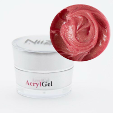 NiiZA AcrylGel - Glimmer Rose RED 15g lakk zselé