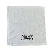 NiiZA Törölköző fehér logózott 35x35cm lakástextília