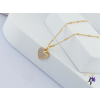  Nika antiallergén kis szives medálos nyaklánc -18K
