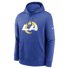 Nike club fleece pullover hoodie - nfl los angeles rams pulóver férfi kék xxl