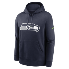 Nike club fleece pullover hoodie - nfl seattle seahawks pulóver férfi kék xl