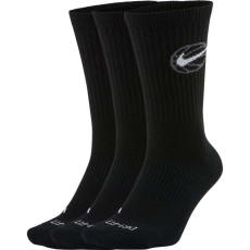 Nike everyday bball socks 3pr zokni unisex fekete s
