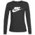 Nike Hosszú ujjú pólók W NSW TEE ESSNTL LS ICON FTR Fekete EU S