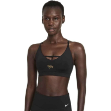 Nike Wmns Dri-FIT Indy Strappy Párnázott Sportmelltartó – S (Fekete) melltartó