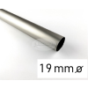  Nikkel-matt színű fém karnisrúd 19 mm átmérőjű - 240 cm