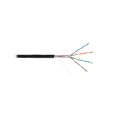Nikomax falikábel UTP, Cat.6, Fca, PE, 305m, fekete, kültéri (NKL 4640B-BK) kábel és adapter
