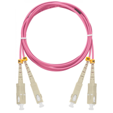 Nikomax Fiber Optic SC/UPC Összekötő Rózsaszín 5m NMF-PC2M4C2-SCU-SCU-005 kábel és adapter