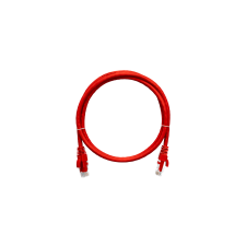 Nikomax NMC-PC4UE55B-010-RD UTP CAT6 Patch kábel 1m - Piros kábel és adapter