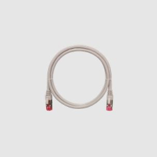 Nikomax Patch kábel S/FTP CAT6a LSOH, 3m, szürke kábel és adapter