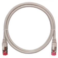 Nikomax patch kábel S/FTP, CAT6a, LSZH, 15m, szürke  (NMC-PC4SA55B-150-C-GY) kábel és adapter