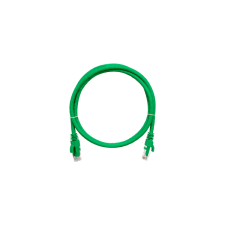 Nikomax patch kábel s/ftp, cat6a, pvc, 10m, zöld kábel és adapter