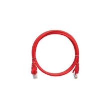 Nikomax Patch kábel S/FTP, CAT6a, PVC, 3m, piros (NMC-PC4SA55B-030-RD) kábel és adapter