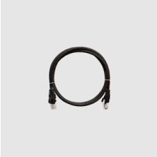 Nikomax Patch kábel UTP, CAT5e, LSZH, 3m, fekete kábel és adapter