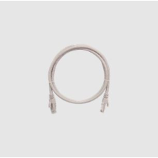 Nikomax Patch kábel UTP CAT6 LSOH, 0,5m, szürke kábel és adapter
