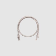 Nikomax Patch kábel UTP, CAT6, PVC, 10m, szürke kábel és adapter