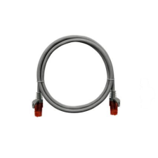 Nikomax Patch kábel UTP, Essential Series, CAT6A, LSZH, 1m, szürke kábel és adapter
