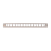 Nikomax patch panel 24 port 1U 19" moduláris szürke (NMC-RP24-BLANK-1U-MT) (NMC-RP24-BLANK-1U-MT)